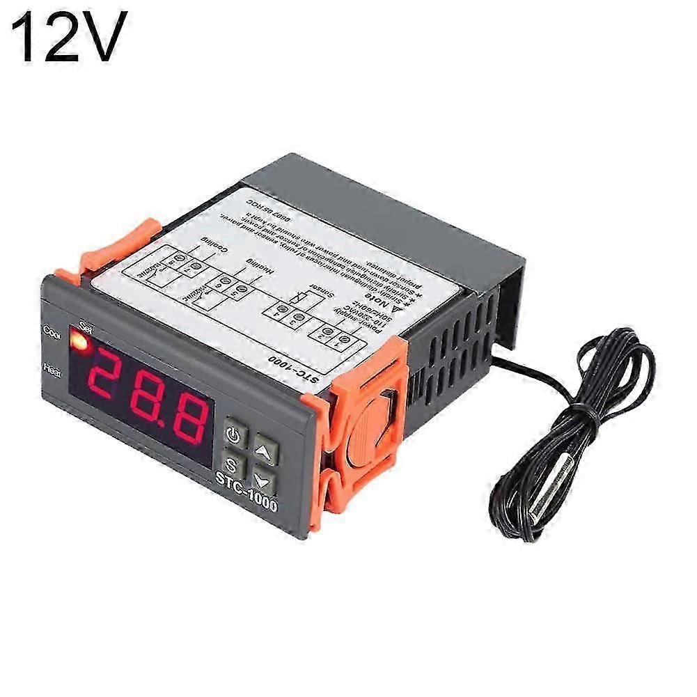 110 to 220V (C)  Digital display STC-1000 temperature controller switch aquarium hatching seafood machine microcomputer thermostat 220v