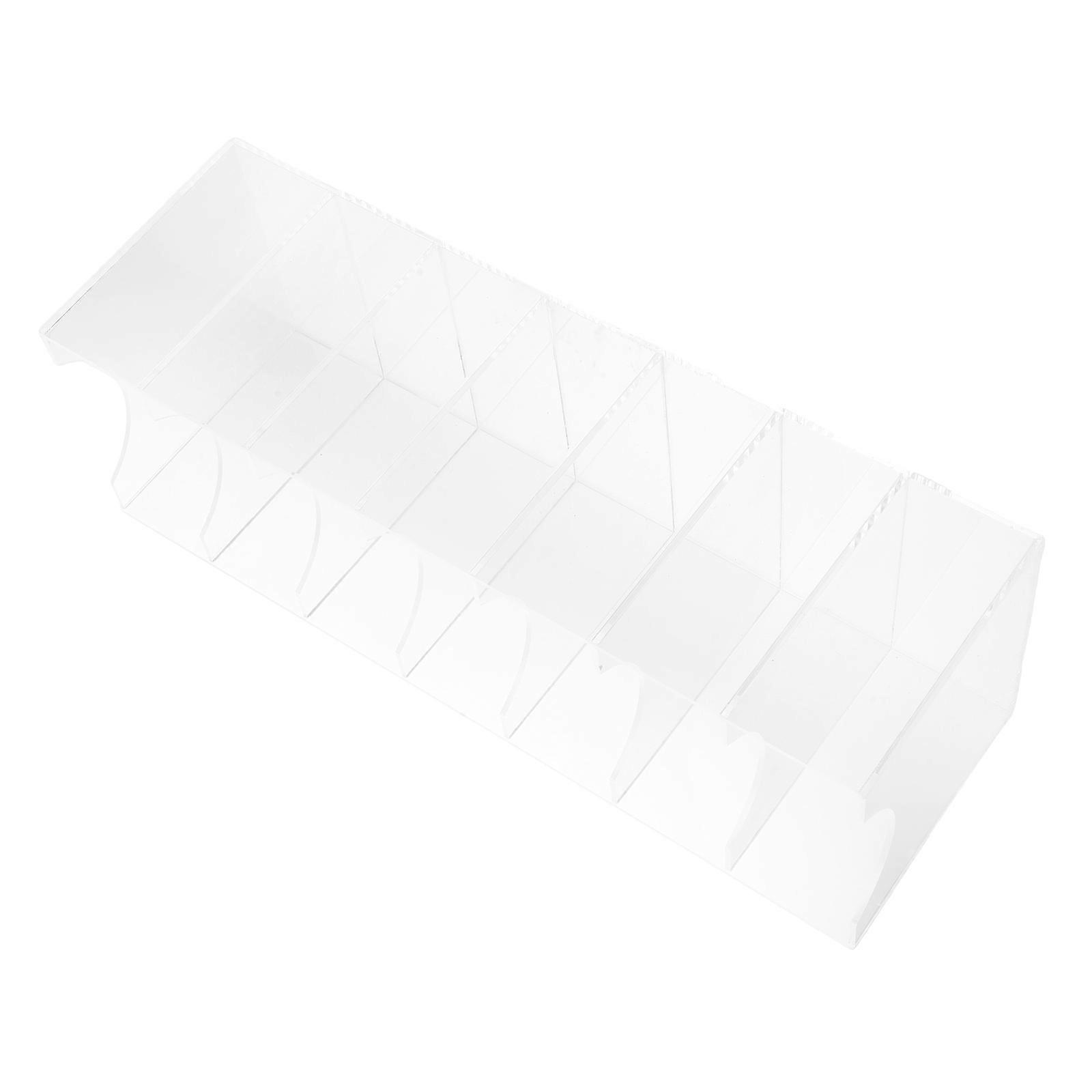 Clear Belt Organizer Acrylic Display Case with Seven Grids for Home Storage and Closet Organization 1Pcs Material