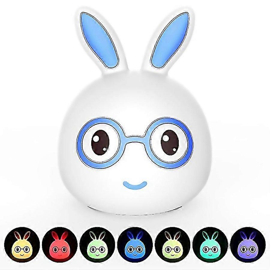For Smiling Rabbit Creative Touch 3d Led Decorative Night Light Usb Charging Version