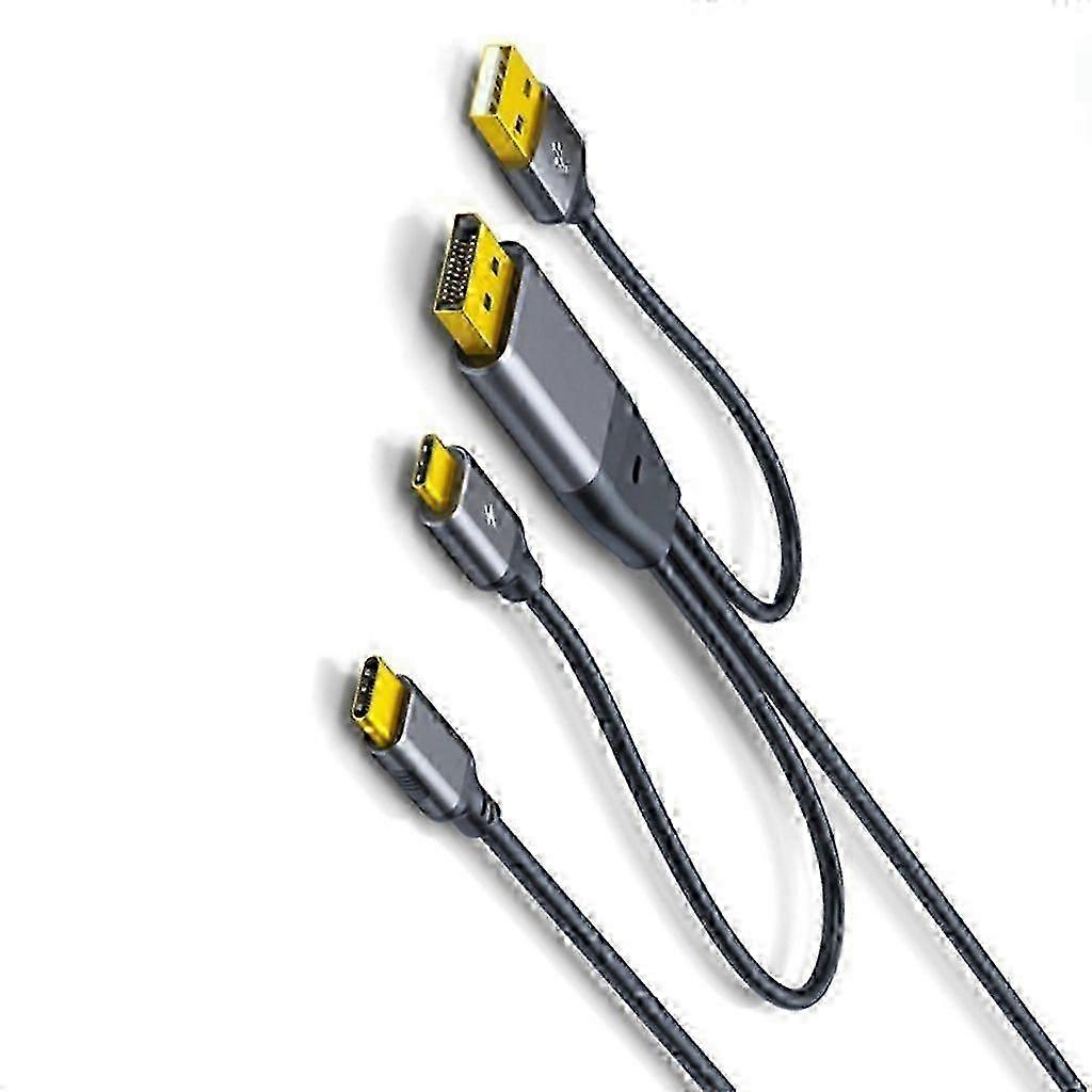 aluminium DisplayPort to USB C Adapters 4K60Hz Touch Control Mobile Monitor VR