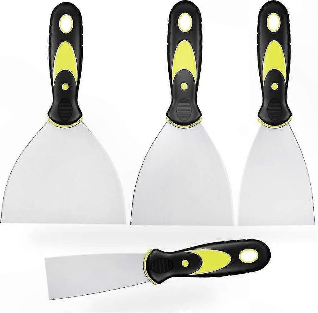 4-Piece Plastic Handle Spatula Set for DIY Projects and Decoration Removal