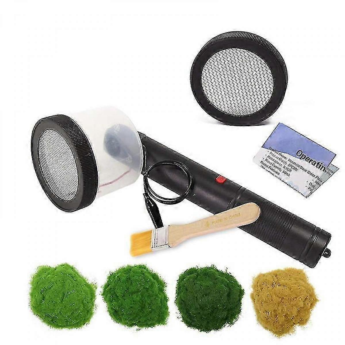 Flocking Kit Static Grass Applicator Abs Mini Flocking Machine With Antislip Handle For Diy Scenic