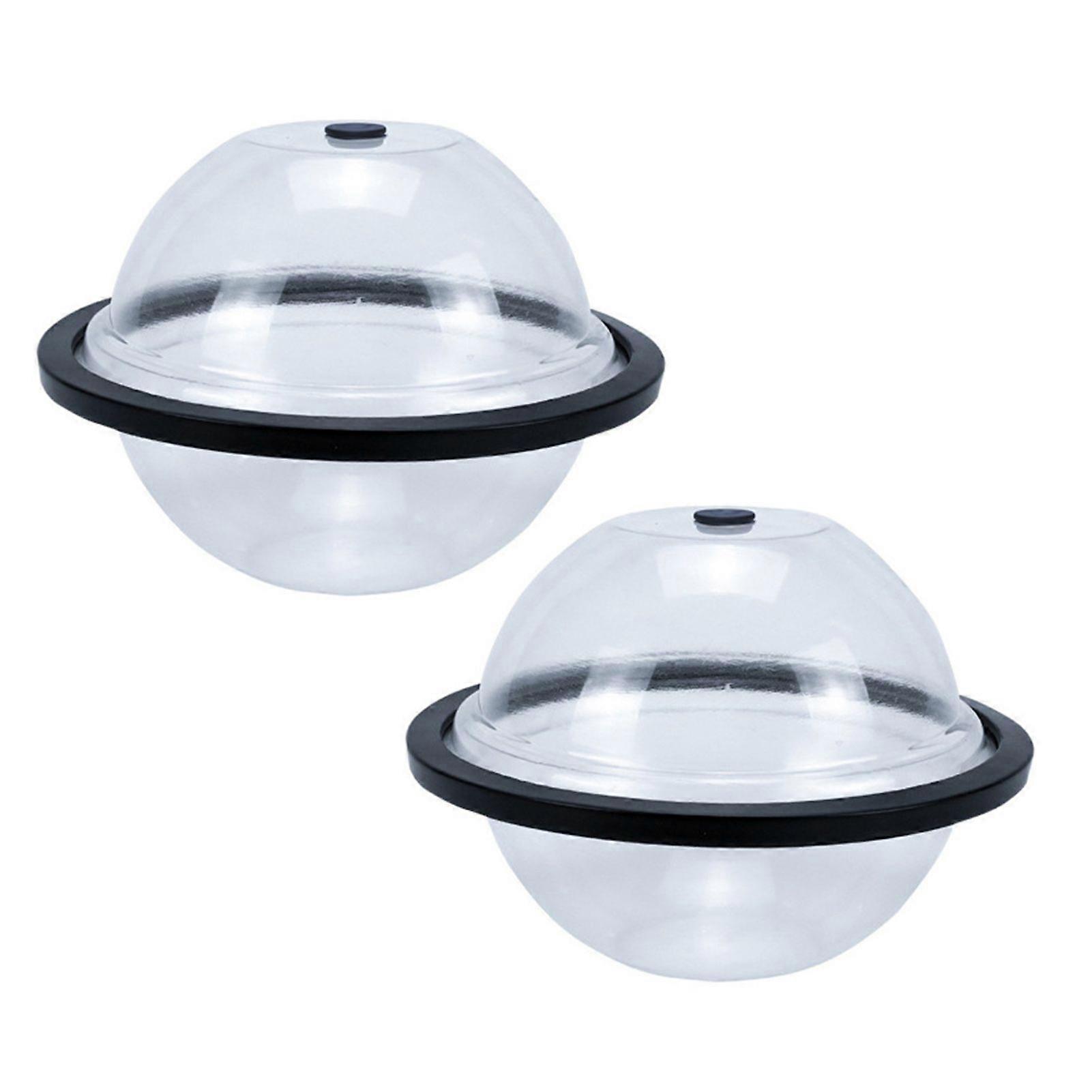 2Pcs Giant Ice Cube Molds 5lb Extra Large Silicone Sphere Ice Molds BPA-Free Ice Cube Molds Reusable Ice Ball Maker for Ice Baths