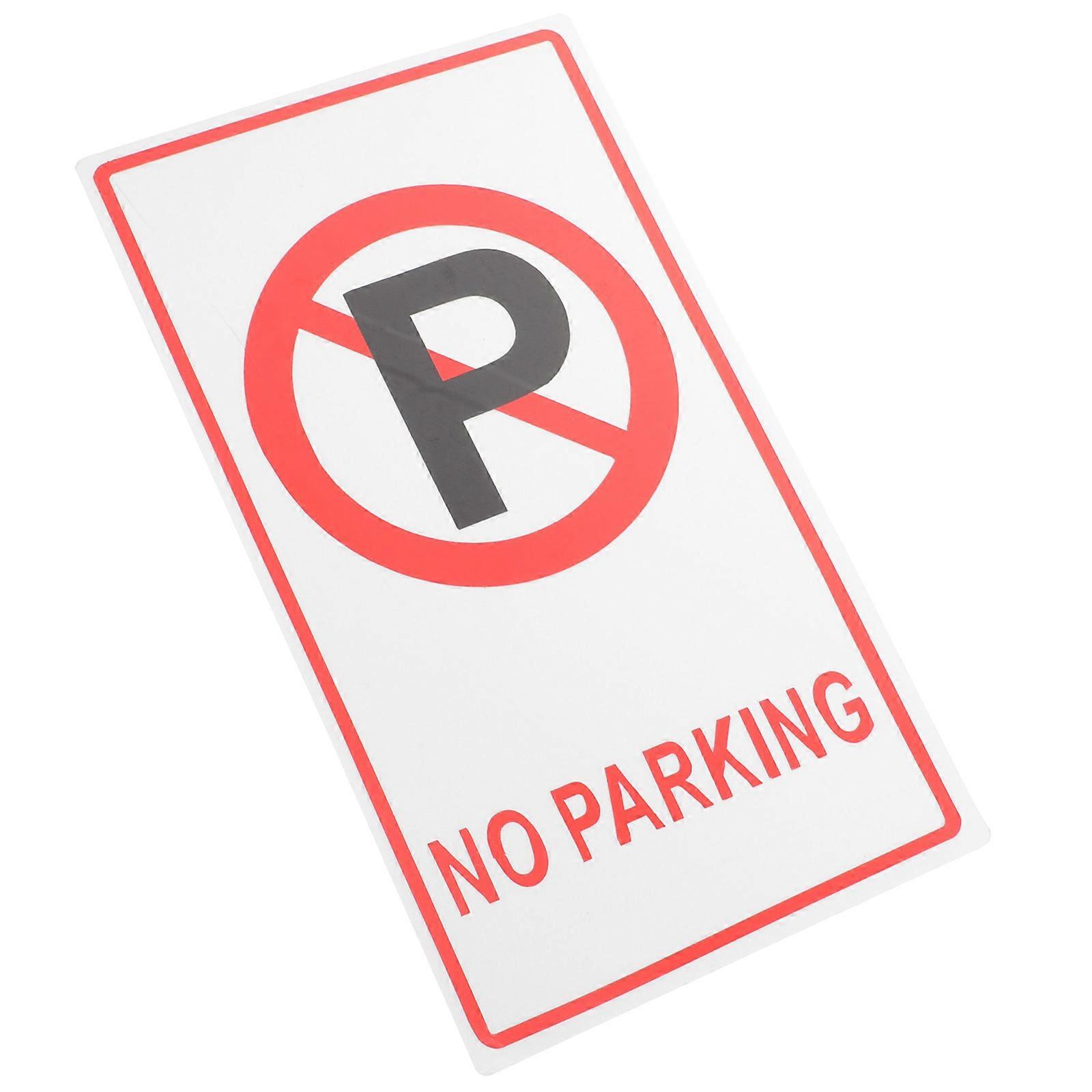 Metal No Parking Sign Warning Sign for Warning Places in Assorted Colors