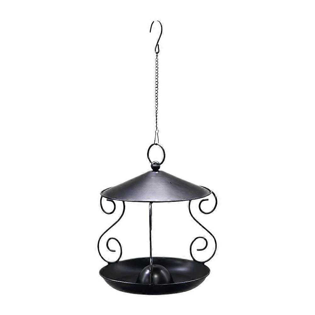 Generic Large Capacity Bird Feeder Iron Feeder Rainfly Bird Feeder with Hook