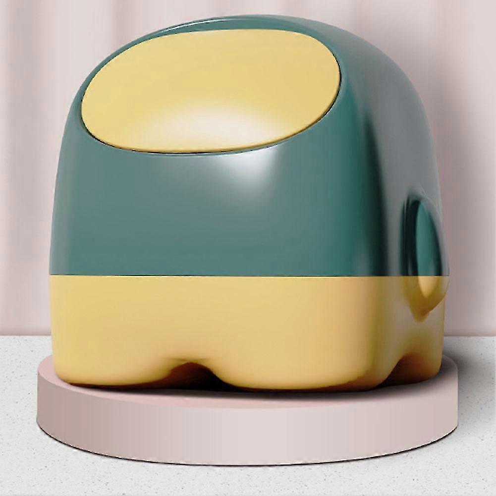 Cute Spaceman Desk Trash Can Small Plastic Garbage Can Counter Top Garbage Can