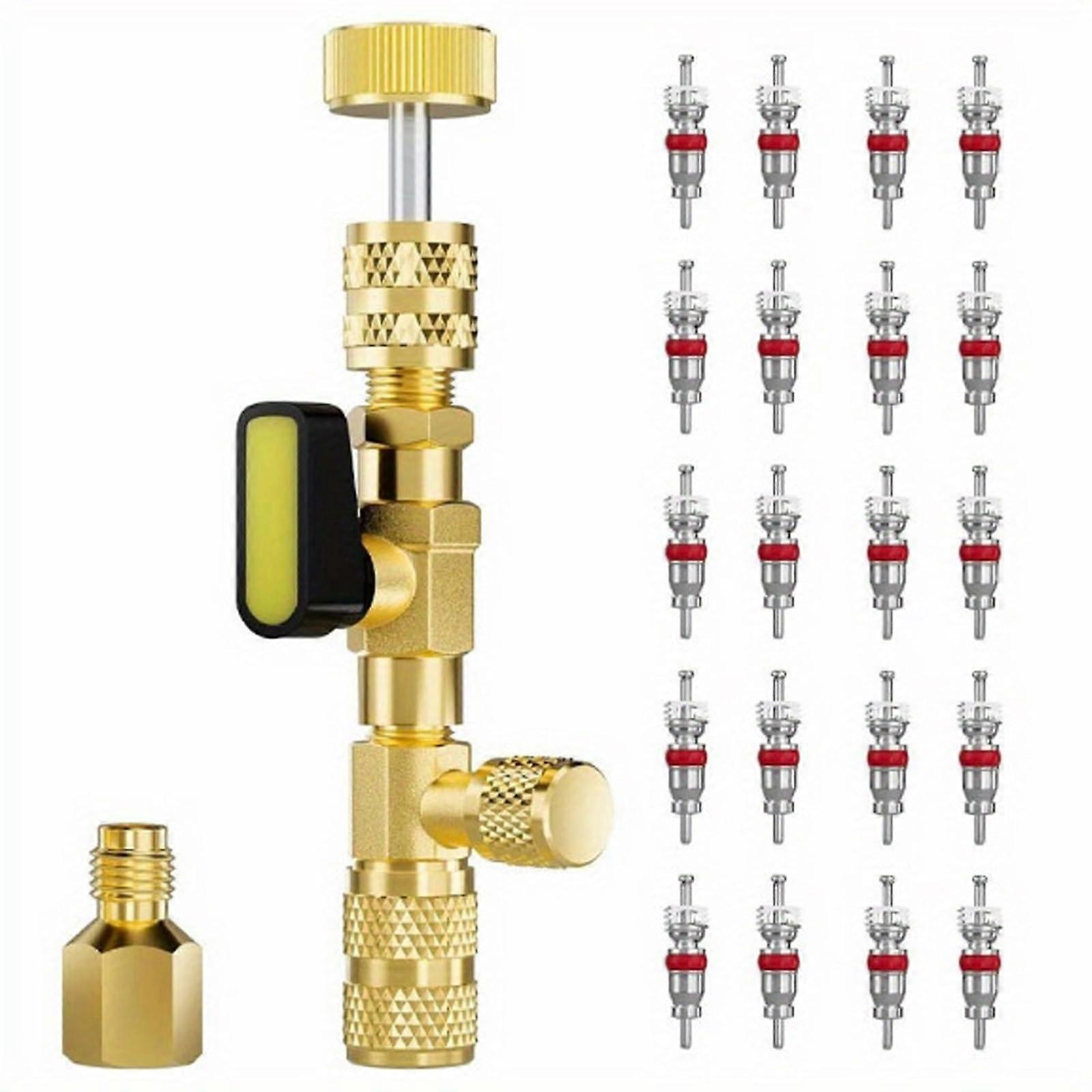 HVAC Removal Tool With Vacuum Port For Split Systems Industrial 20Piece Restricted Access Valves Cores Extractor