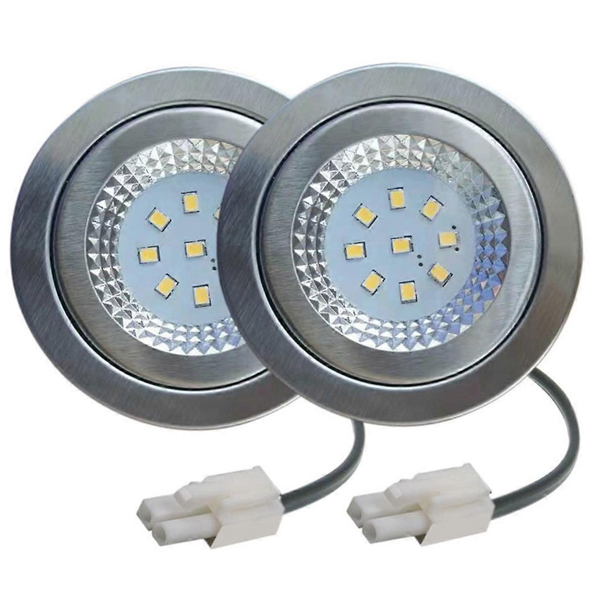 2er-Pack Küche Rauchabzug Licht 1,5 W 230 V 68 mm Dunstabzugshaube Licht Herd Dunstabzugshaube Lampe Rauchabzug Licht Weiß