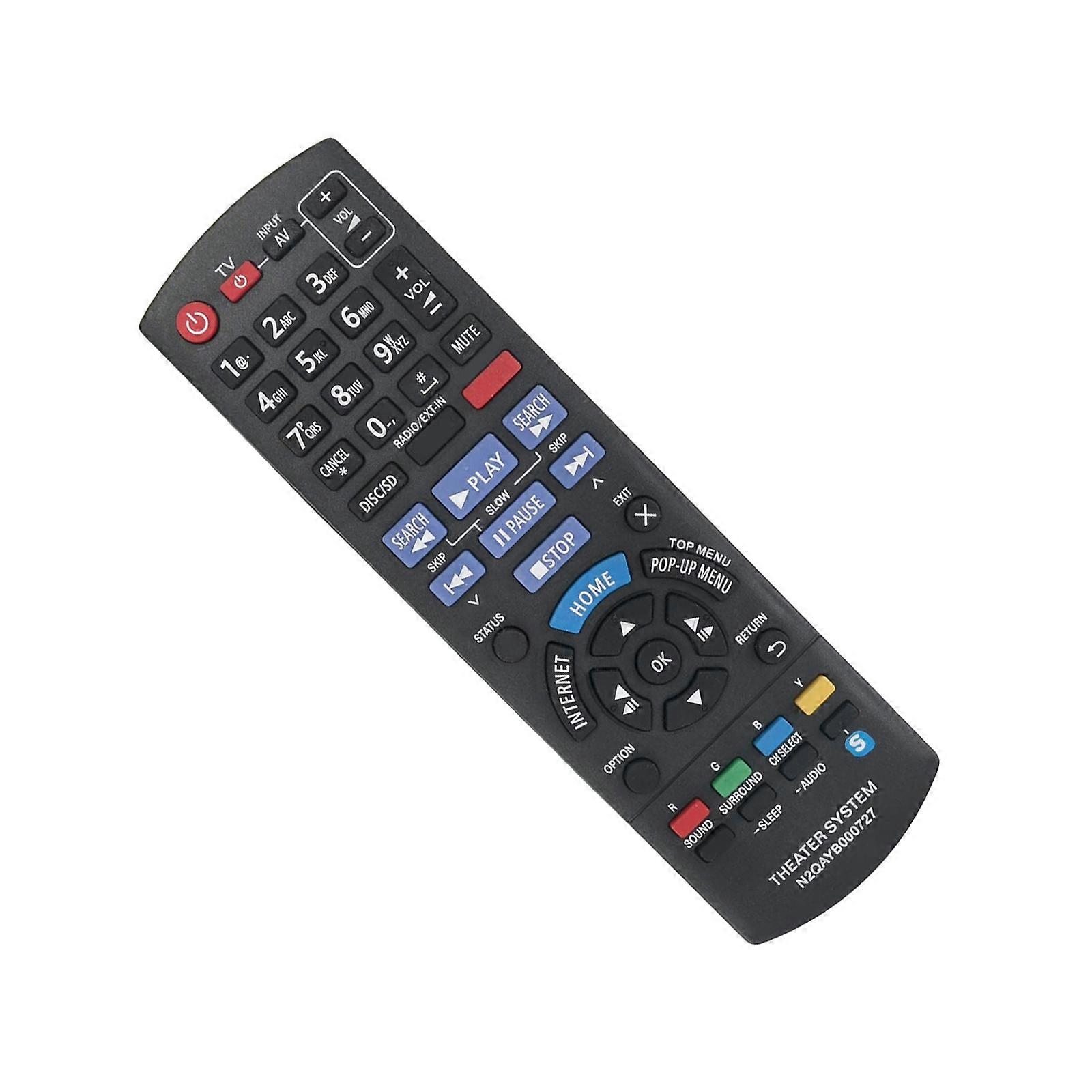 Replacement Controller Practical Remote Control Plastic Texture Suitable for Home Theater Systems Use Plug and Play Multicolor