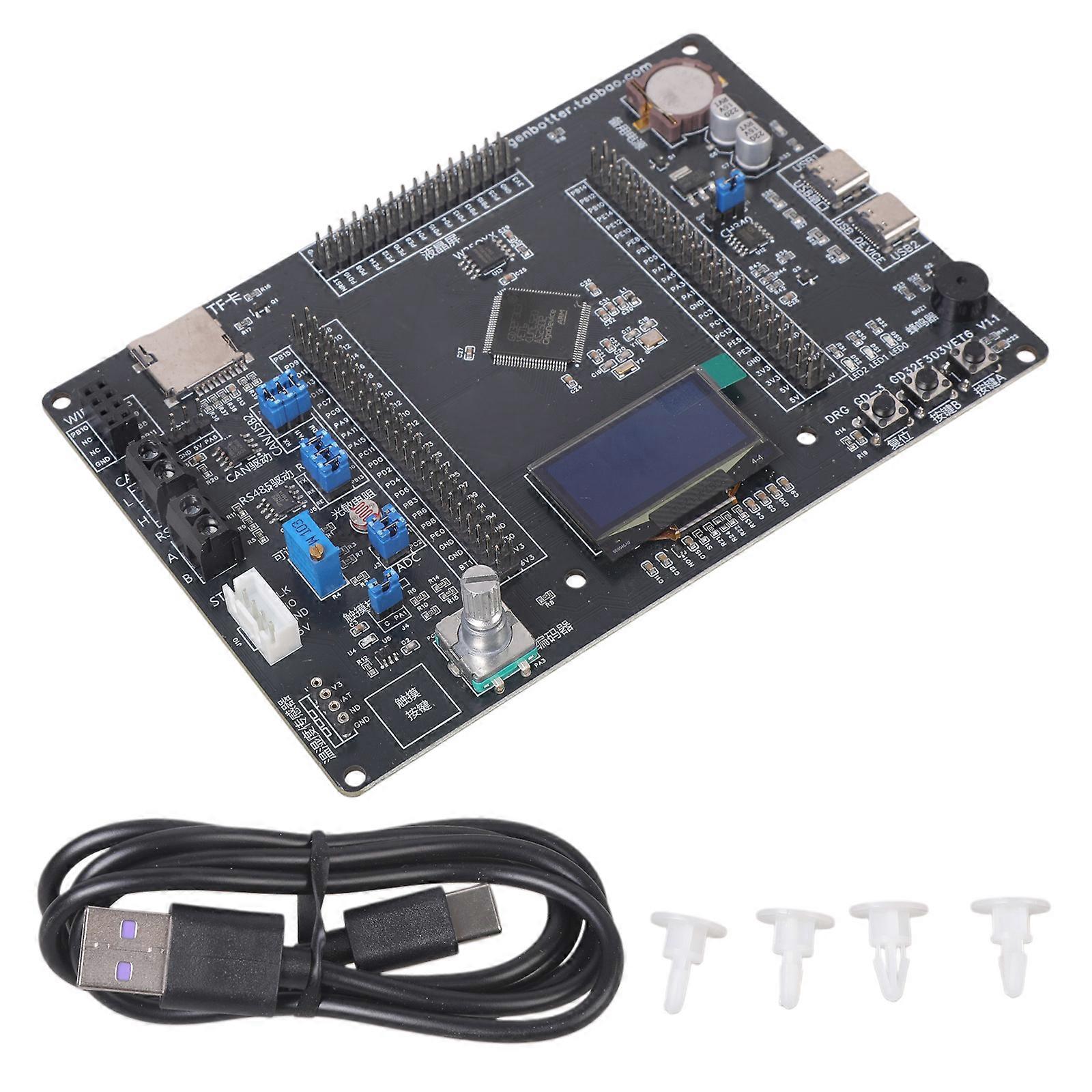 Fast Speed GD32F303VET6 Embedded Learning Board With 120MHz MCU Multiple Communication 2-3.6V Development Board Multicolor