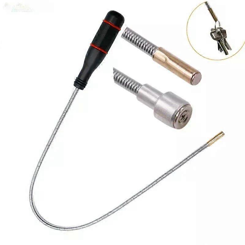 New Foldable Powerful Magnet Pick-up Tool Flexible Magnetic Rod Sucker Magnet Spring Clip Gripper Portable Hand Tools Tool Kit