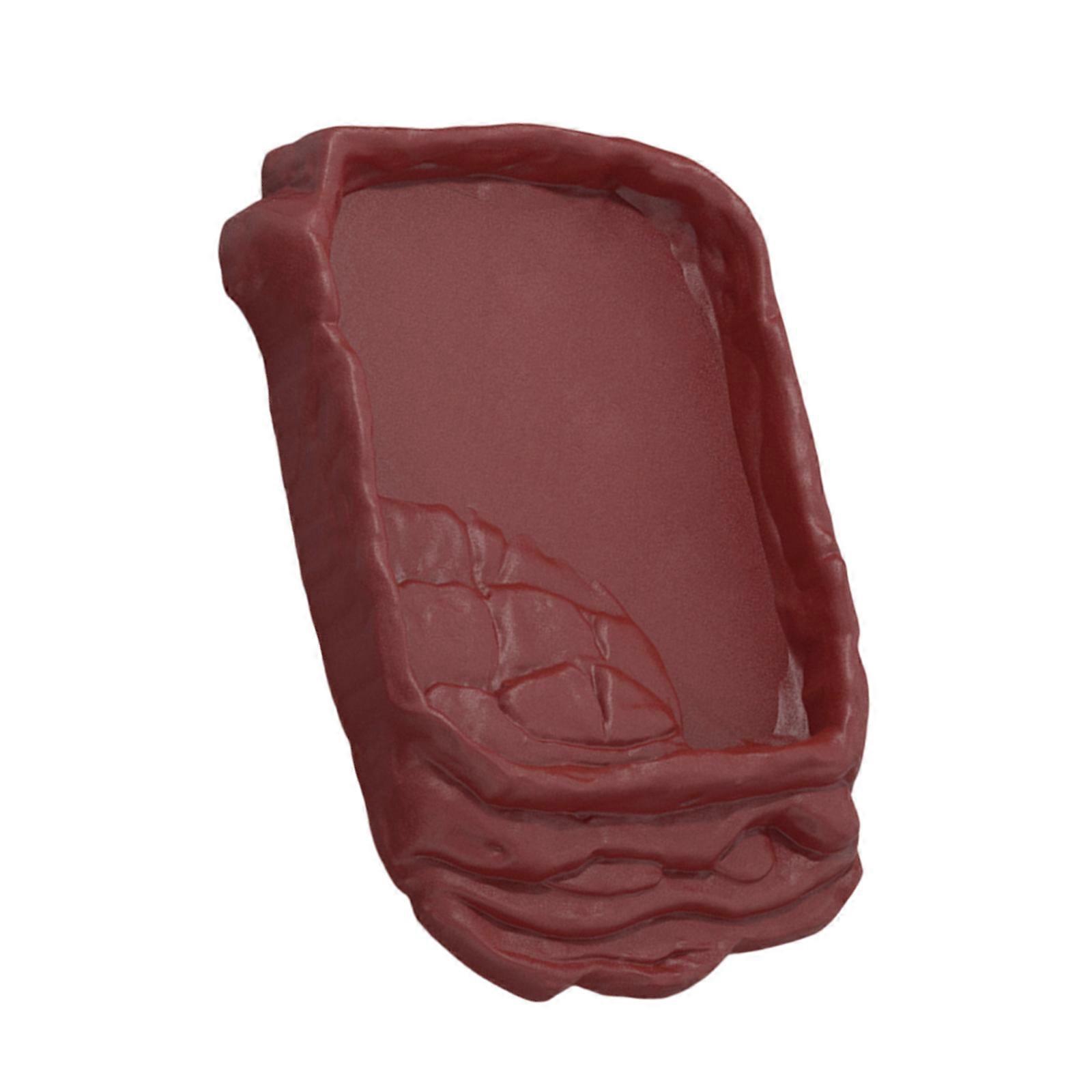 Krybdyrfoder Vandskål Skridsikker Rampe Til Små Kæledyr Skildpadder Vandskål Nem Rengøring Foderbassin Til Terrarier Brug S