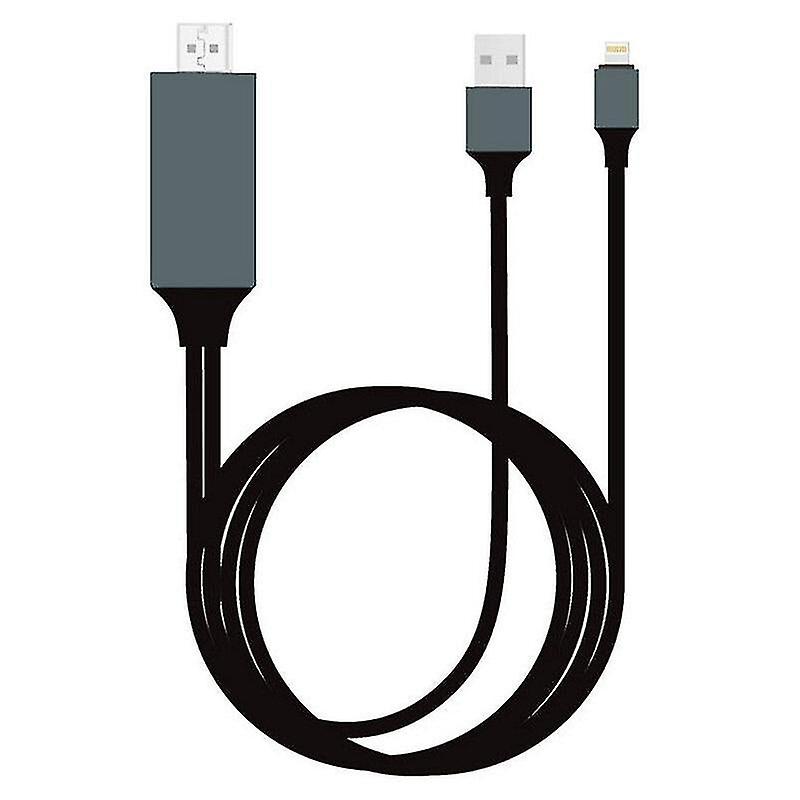 Hdmi Splitters Switches Black Lightning To Hdmi 1080p Hd Tv Cable Adapter For Android Iphone Samsung Lg Ipad