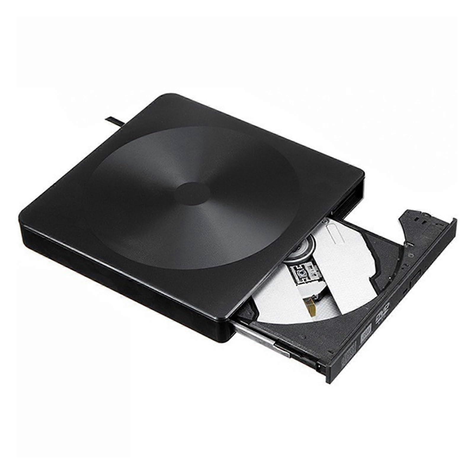 USB 3.0 External CD/DVD Drive Portable Burner Easy To Use, BusPowered, Slim Aluminum Case, Windows And macOS Compatible