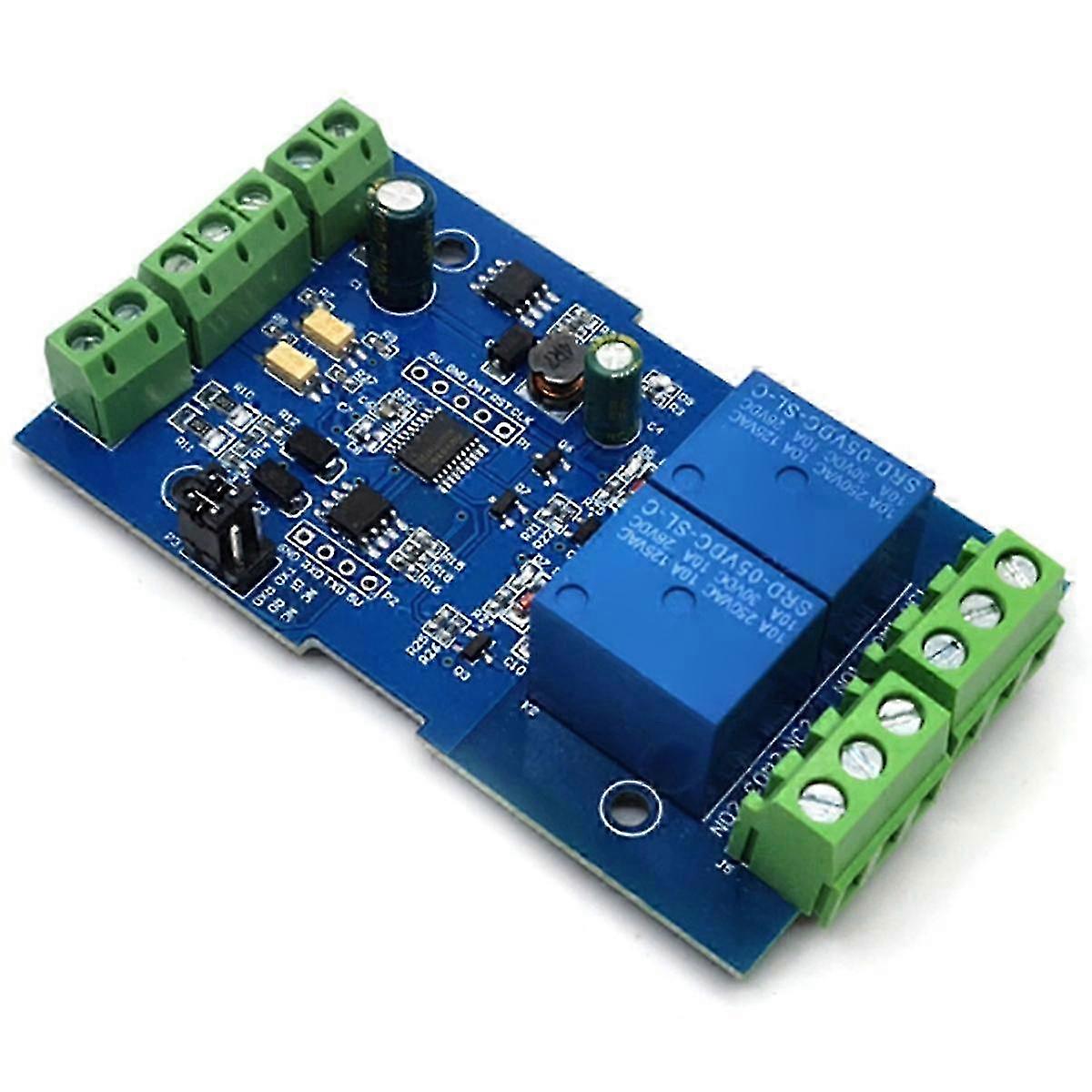 Suitable For 7-24v 2 Channel Relay Module With Modbus Rtu Rs485/ttl Communication-jc
