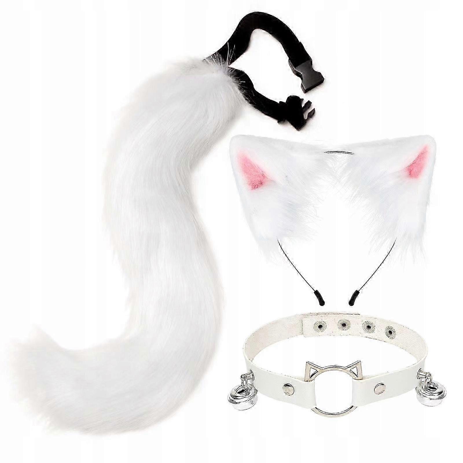 Ears And Tail Set Cat Ears And Tail Fur Cosplay Carnival Costume