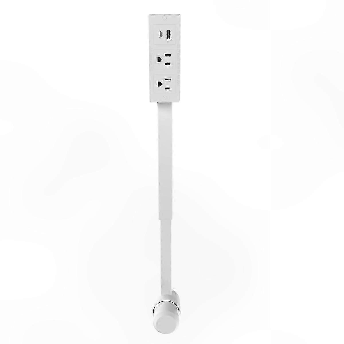 USB-C & USB-A Outlet Extender with 2 AC Plugs for Extra Reach