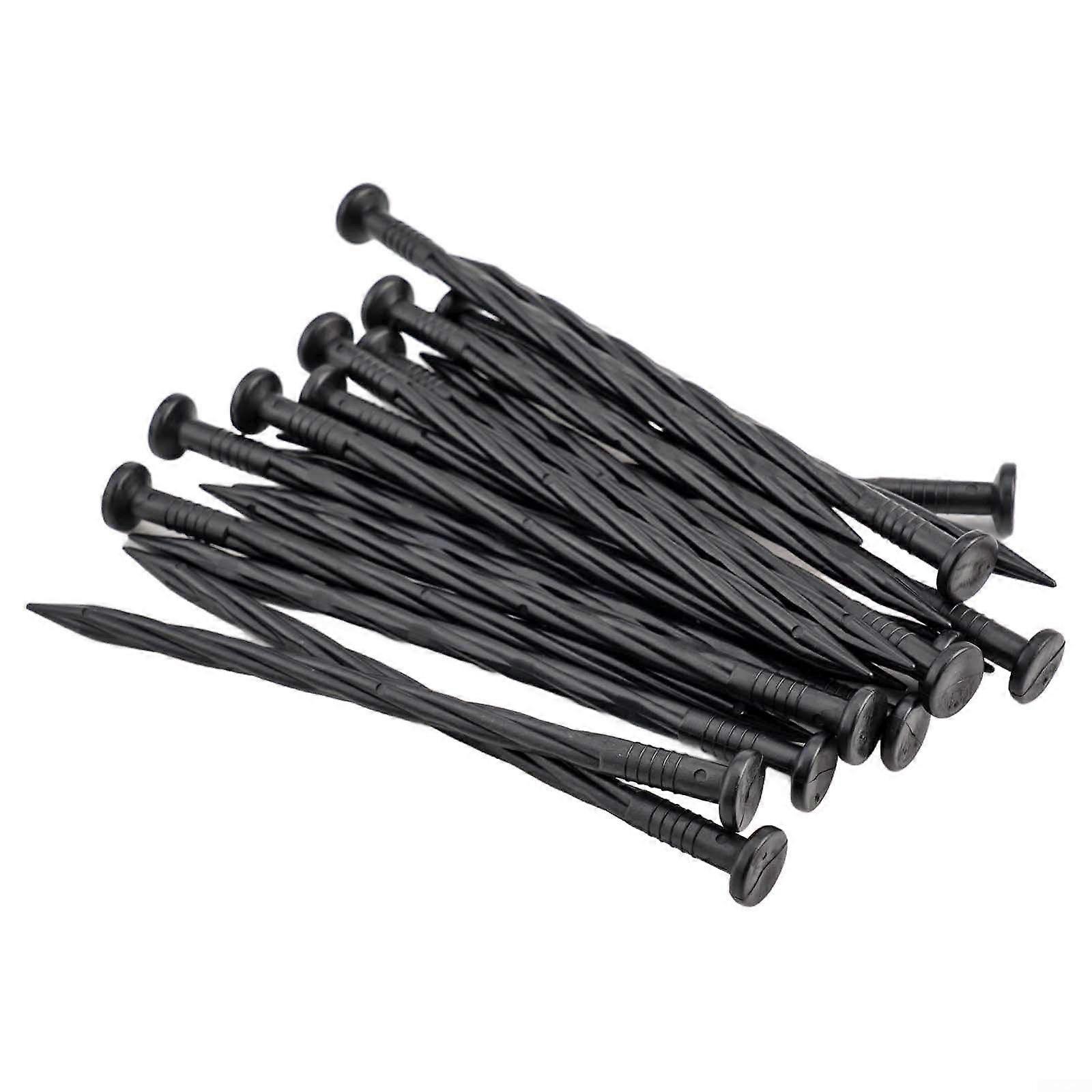 Plastic Edging Nails 30Pack Landscape Spiral Design Garden Stakes All Soil Types