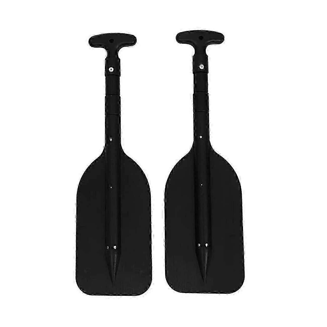 Paddle Telescopic Plastic Paddle Set of 2 Foldable Rudder for Kayak Canoe Jet Safety Accessories 2.5ft Adjustable Length