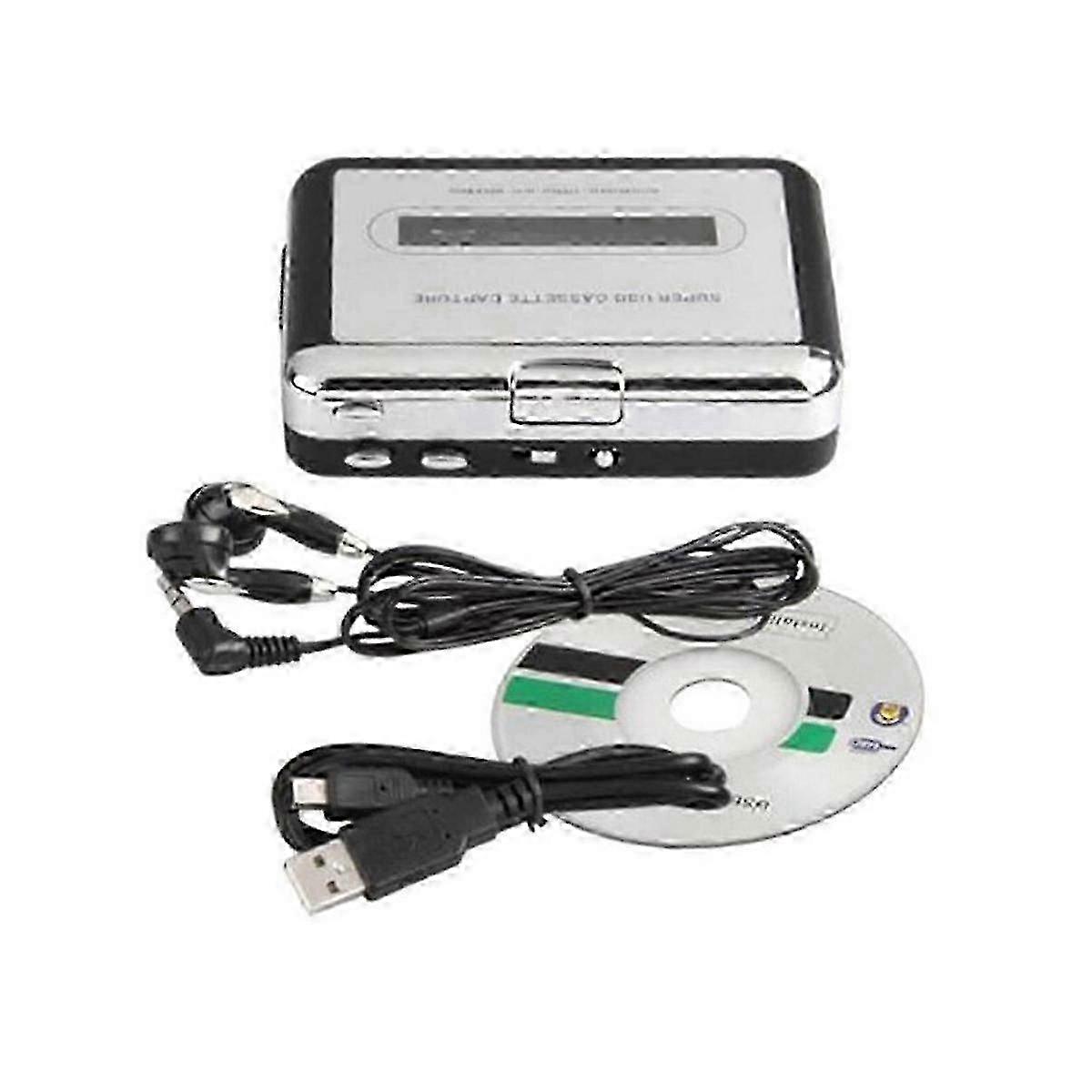 Cassette Tape to MP3 Converter: USB Cassette Player for Audio Capture and Music Recording