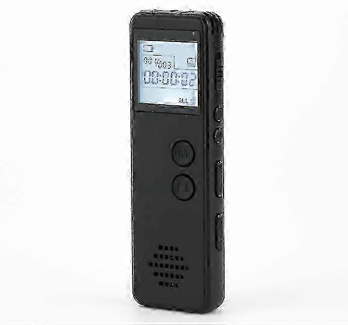 Digital voice activated recorder, noise reduction MP3 player, 10 hours battery life-32GB(Black)