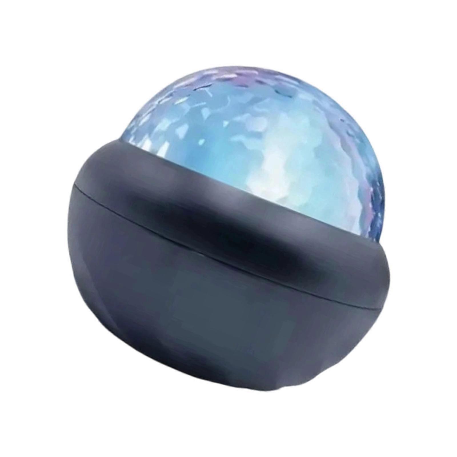 Dynamic Water Ripples LED Projector Lamp with Remote Control USB Powered Colorful Crystal Night Light for Home Decorating Multicolor