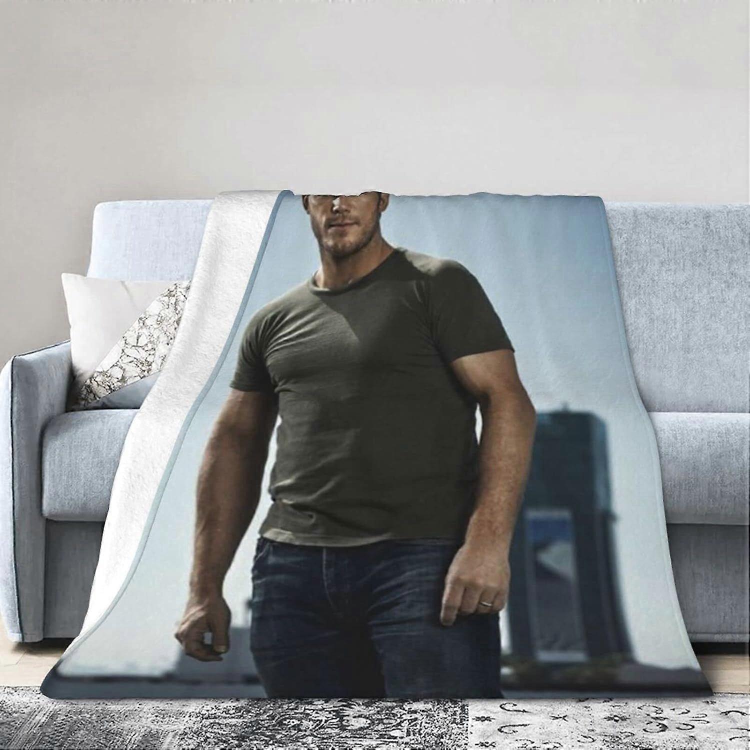 Chris Actor Pratt Blanket, Ultra Soft Lightweight Flannel Fleece Throw Blankets Warm Air Conditioning Blanket For Couch -dcvbn20
