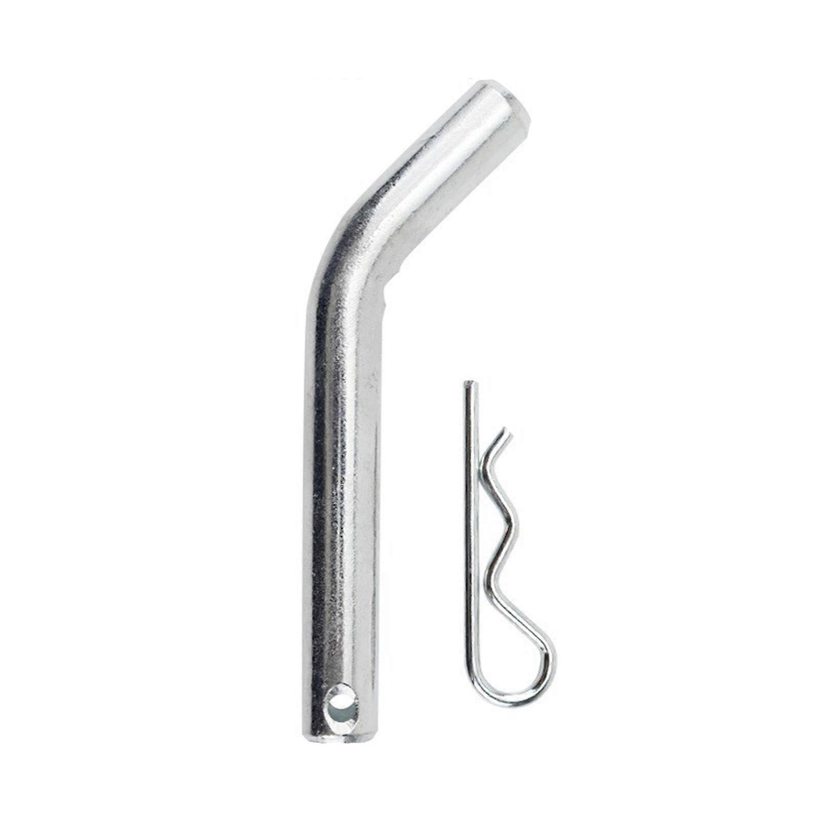 Quick Release Off Road Trailer Hitch Pin Fit Multiple Vehicles Metal Construction Secure Locking System Rustproof  silver
