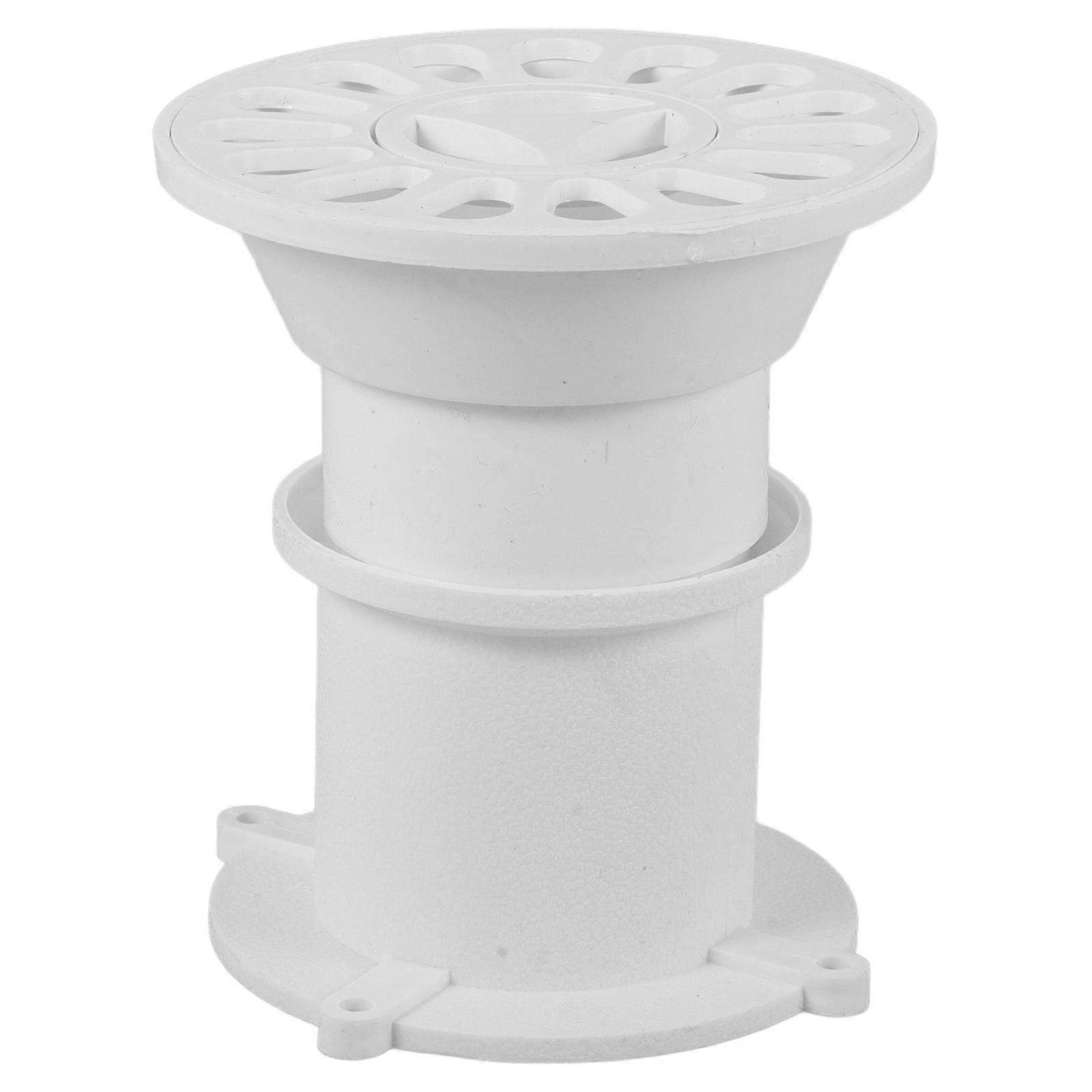 Bathroom Floor Drain Cover for Anti-Clogging Function with White PVC Floor Strainer