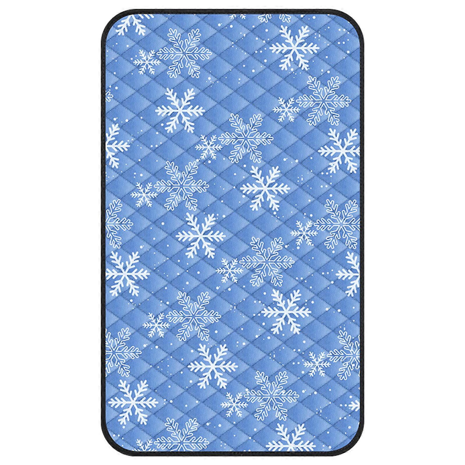 Soft Cushions for Pet Large Cooling Bed Suitable for Small/Medium/Large Cats Breathable Cushions Snowflake Pattern Multicolor