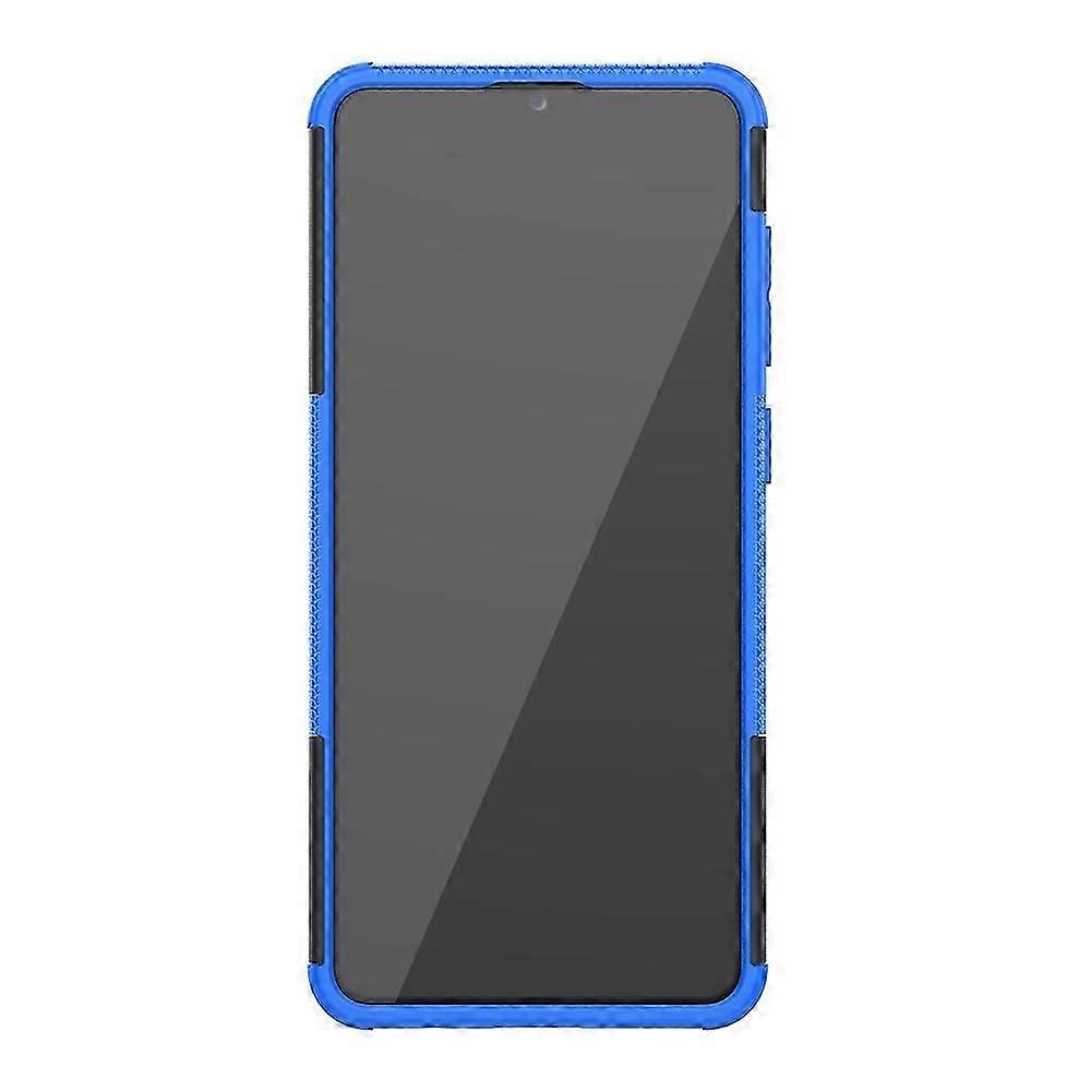 For Samsung Galaxy A31 Tire Texture Shockproof TPU+PC Protective Case with Holder