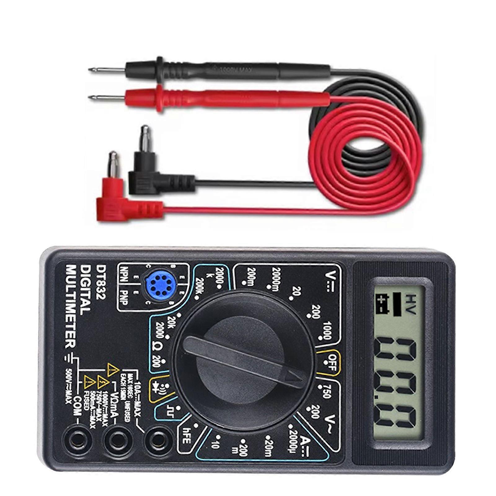 Advanced Handheld Multifunction Meter  Voltage Current Frequency Resistance Measurement Tool ABS  for  Technicians Multicolor