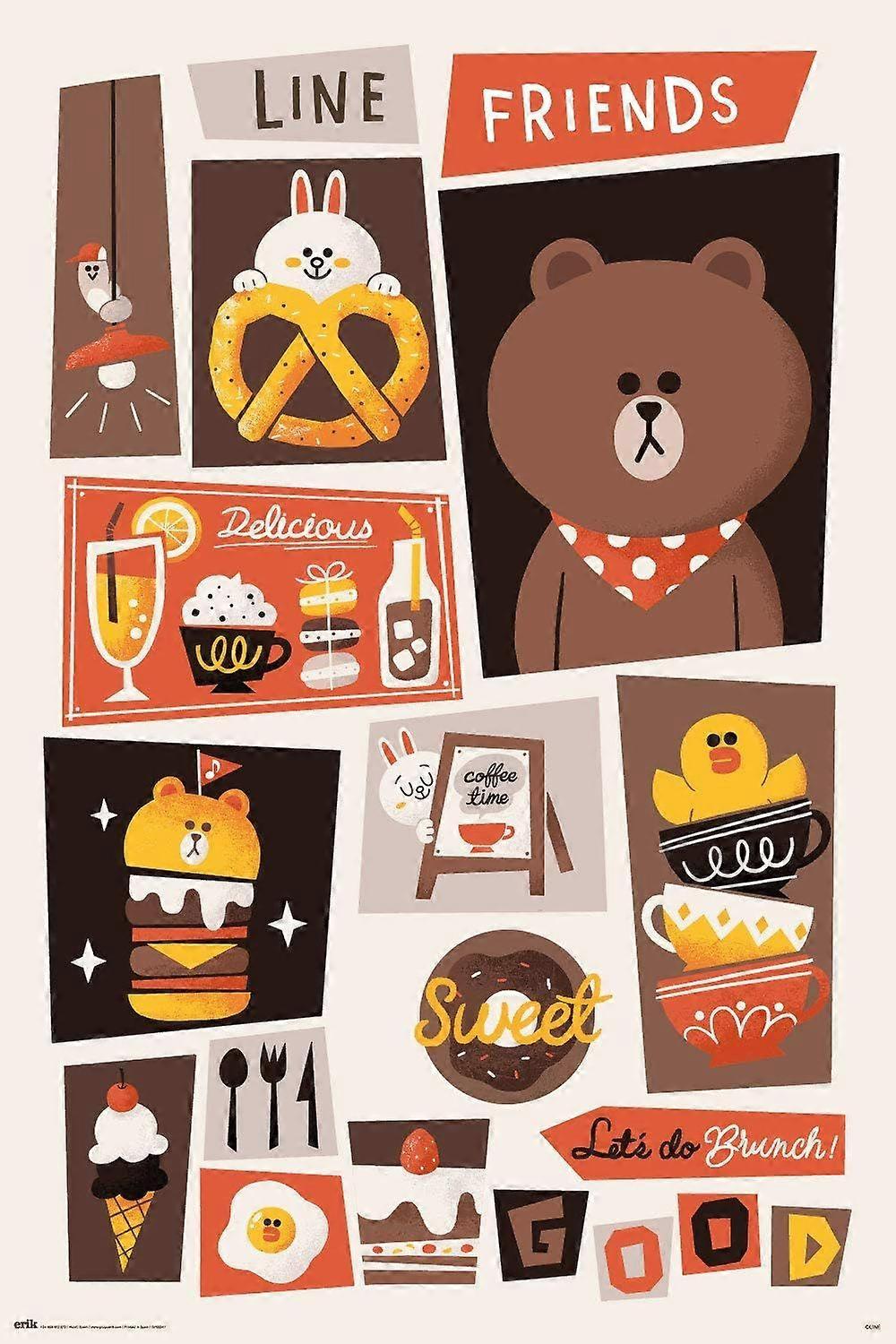 Rompecabezas de Line Friends Let's Do Brunch L1178
