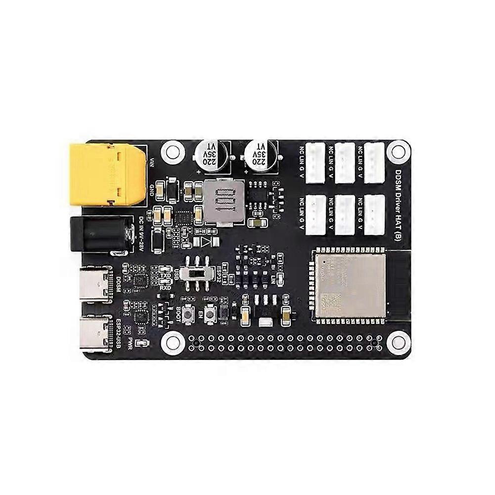ESP32 DDSM Motor Driver Board HAT for Raspberry Pi 2.4G WiFi Wireless Module for Direct Drive Servo Hub Motors