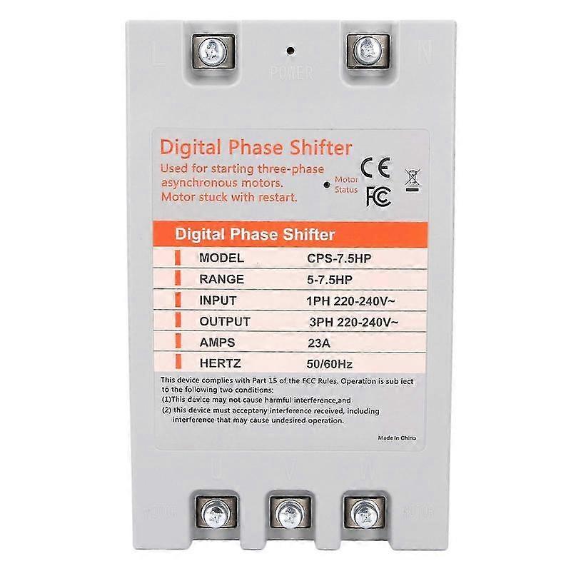 7.5HP Single Phase to 3 Phase Converter 220V 240V Digital