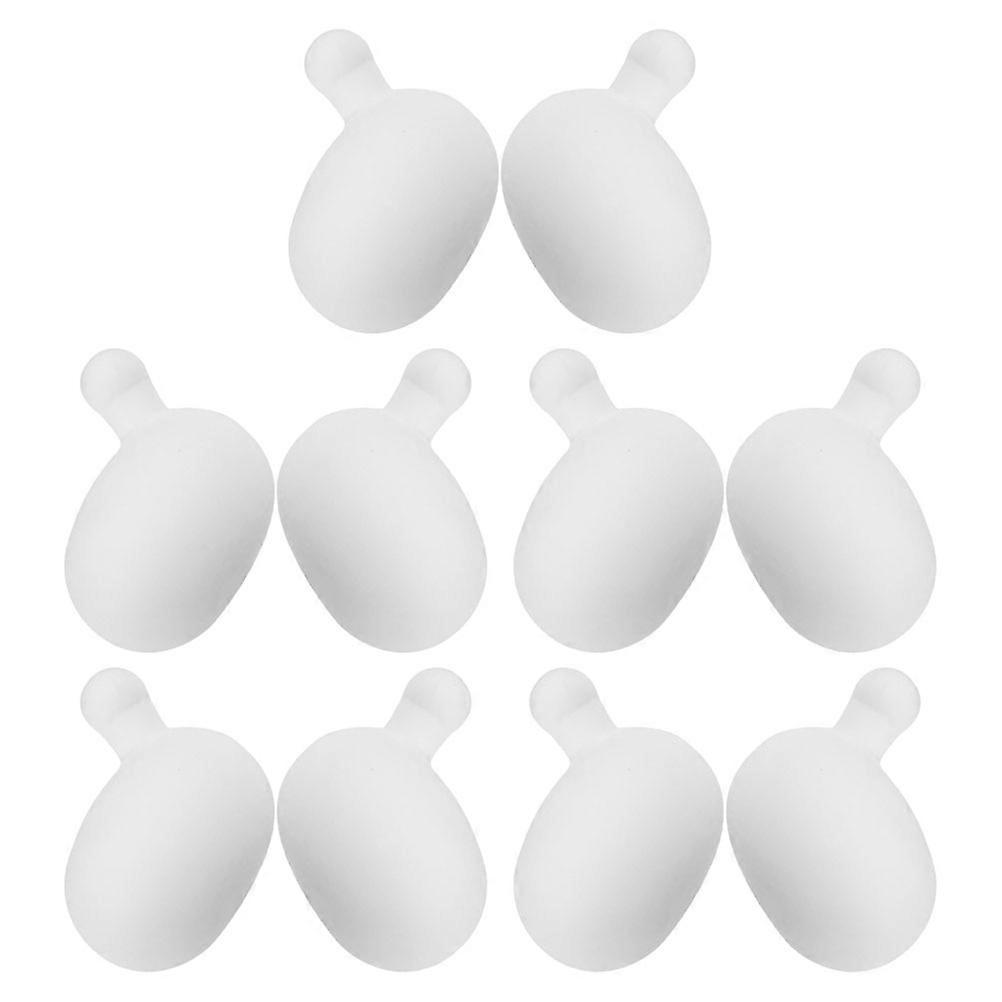 10Pcs Insert Bubble Replacement for DIY Toys Soft Rubber White Decompression Accessory