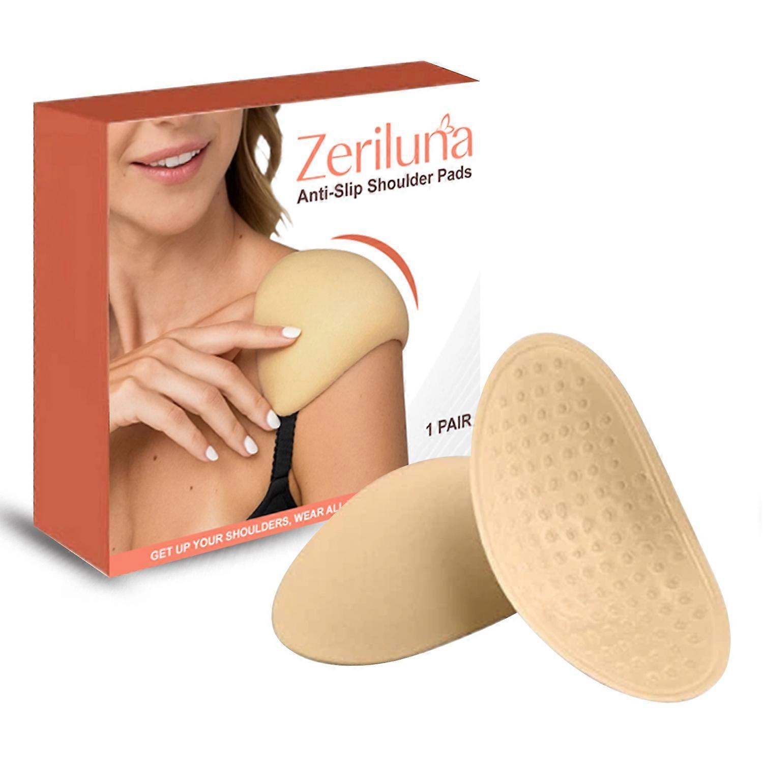 1-6pcs ZERILUNA 1Pair Non Slip Shoulder Pads Lycra Cotton Washable Versatile Shape Enhancer for Suit