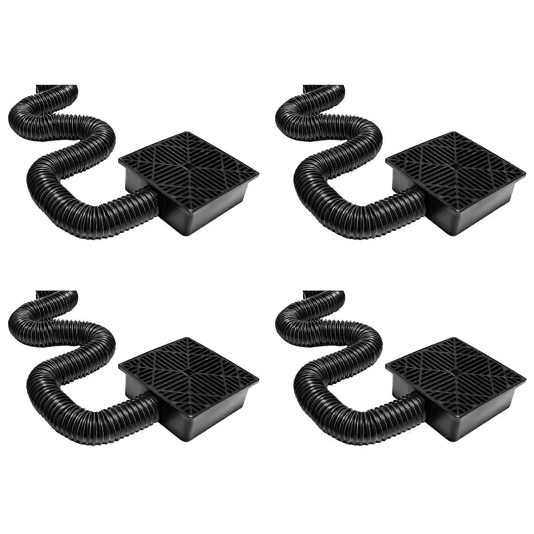 4X Catch Basin Downspout Flexible Extension Storm Drain Catch Basin Drainage System Drain Adapter