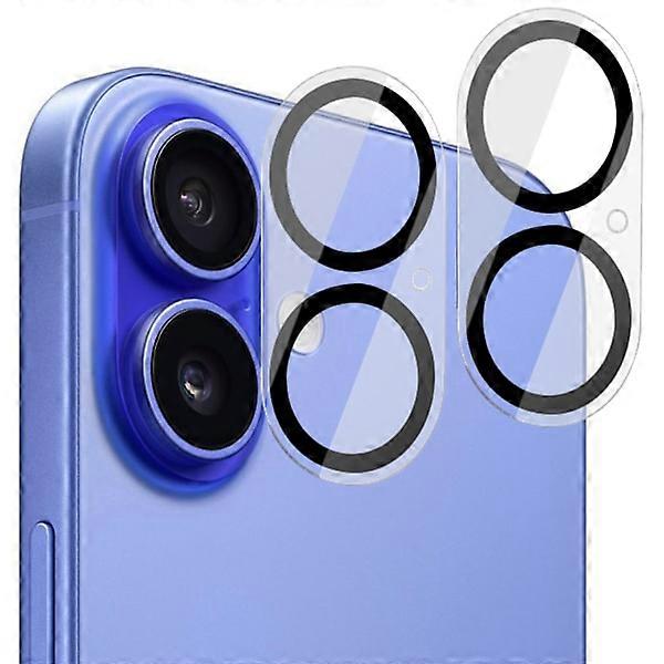 [2-Pack] compatible with iPhone 16 Tempered Glass Lens Protector - Camera Protection, Anti-Scratch Resistant