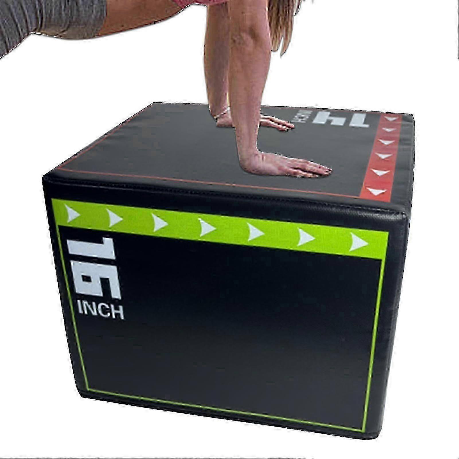 Plyometric Jump Training Box - Non-Slip Heavy Duty Shockproof Exercise Step for Athletes, Home Gym, and Cardio Workouts