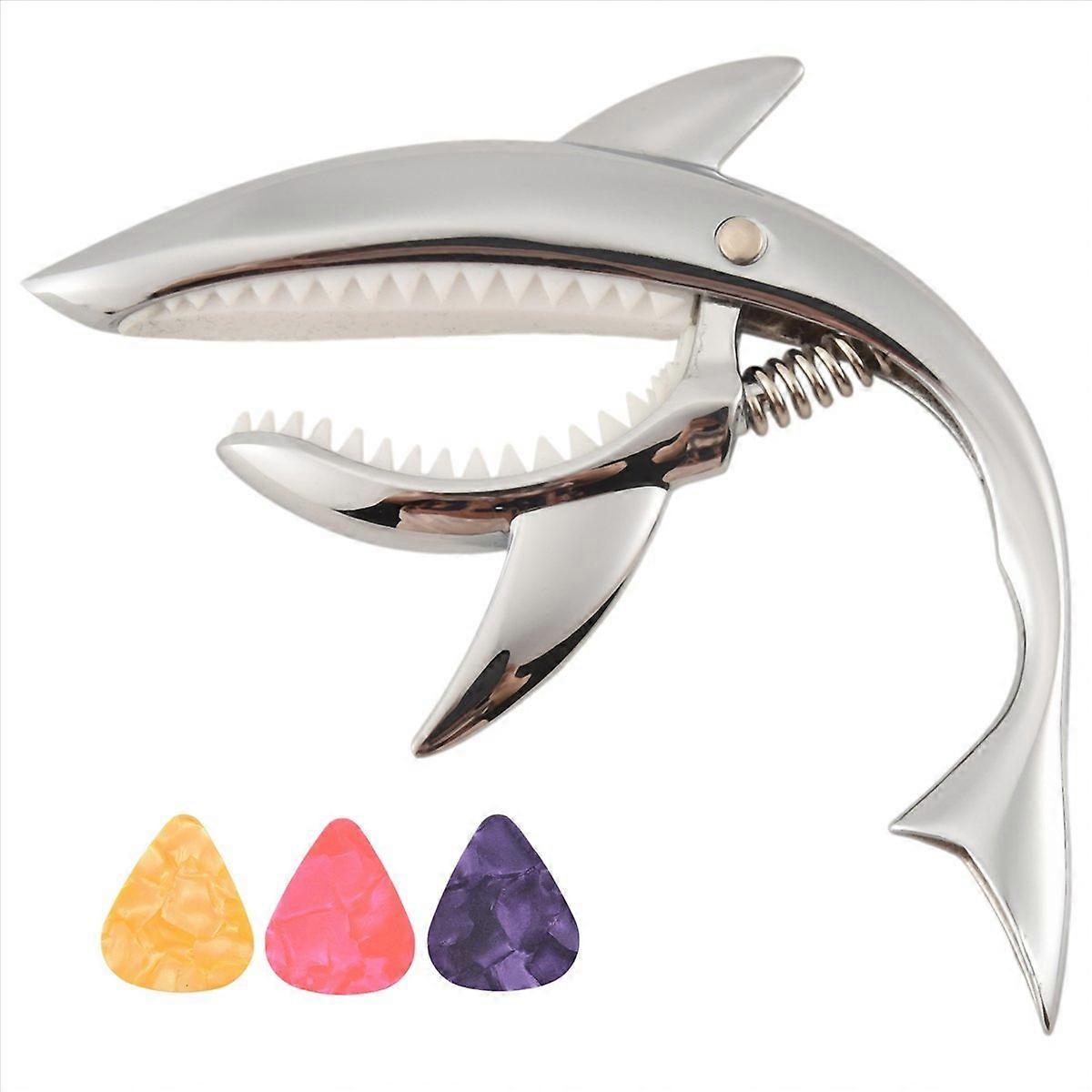  Guitar Capo Zinc Alloy Capo with Pick ,Silver