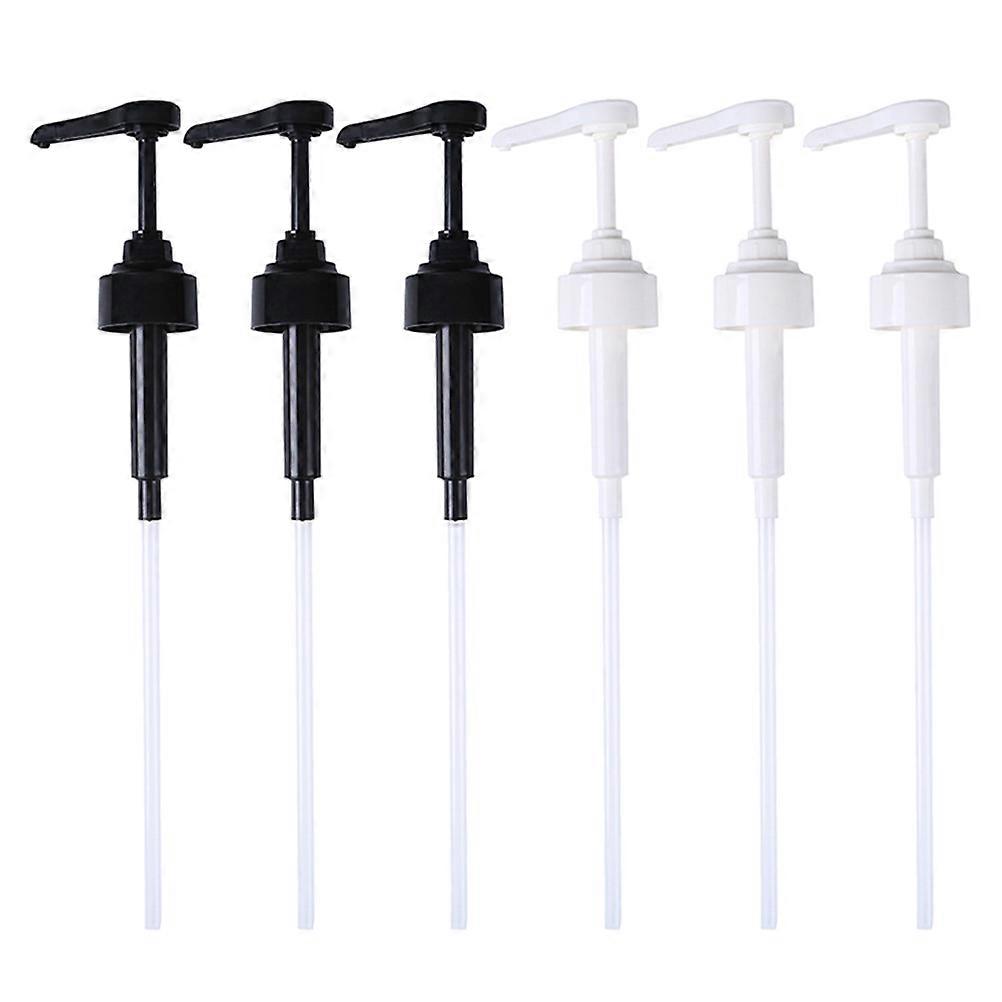 Press Type Bottle Pumps Oil Dispenser Pump for Replacement 6Pcs Plastic
