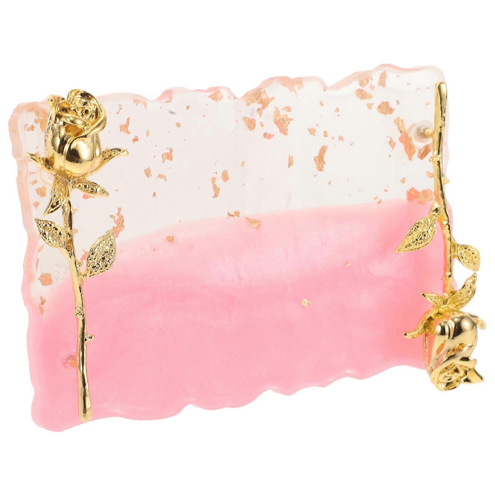 Nail Color Makeup Tools Nail Holder Mixing Plate For Women In Rectangular Shape With Anti-Slip Function For Personal Use 1Set