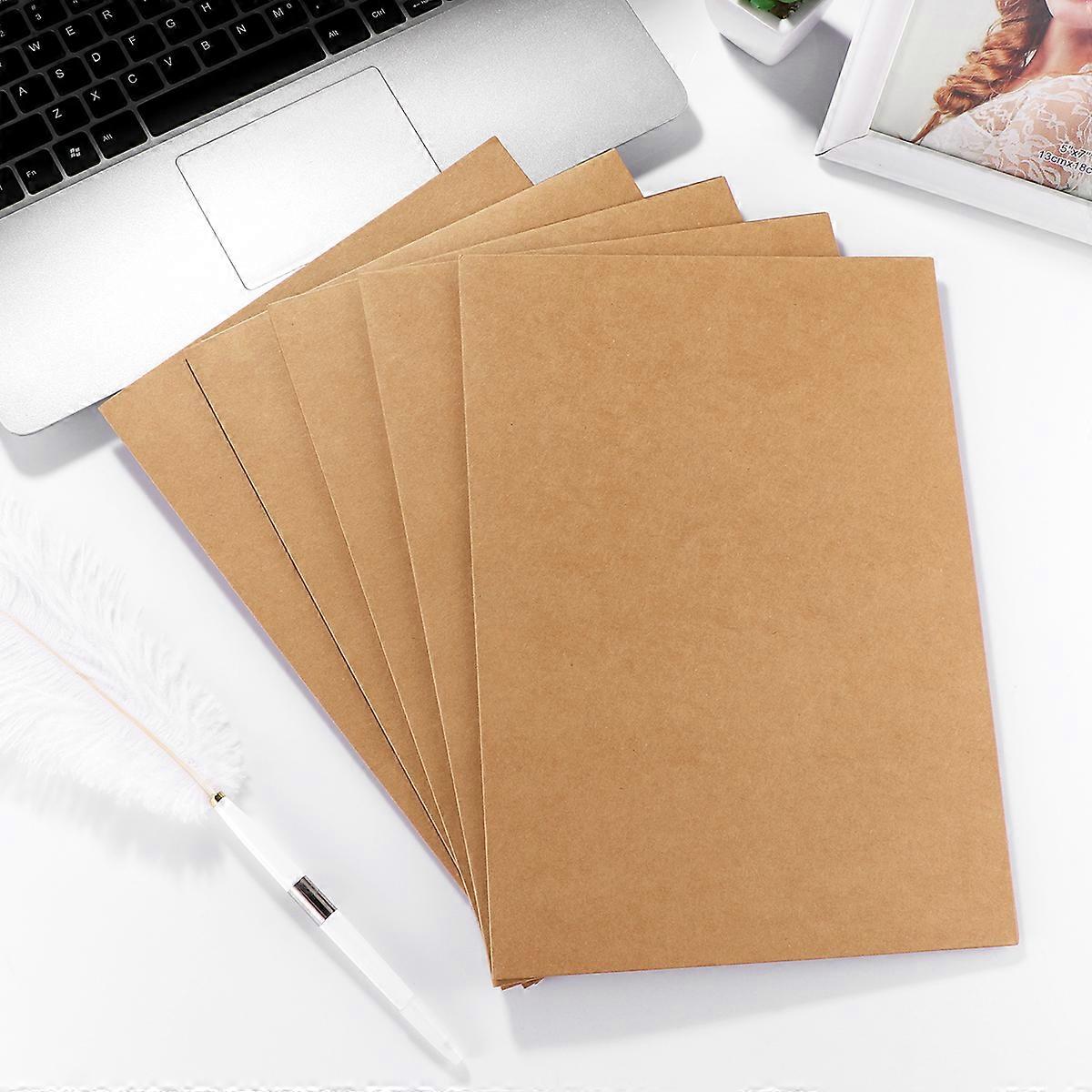 20PCS A4 File Folder Kraft Paper Folder Single Slot Document Organiser Presentation Folder Project File Document