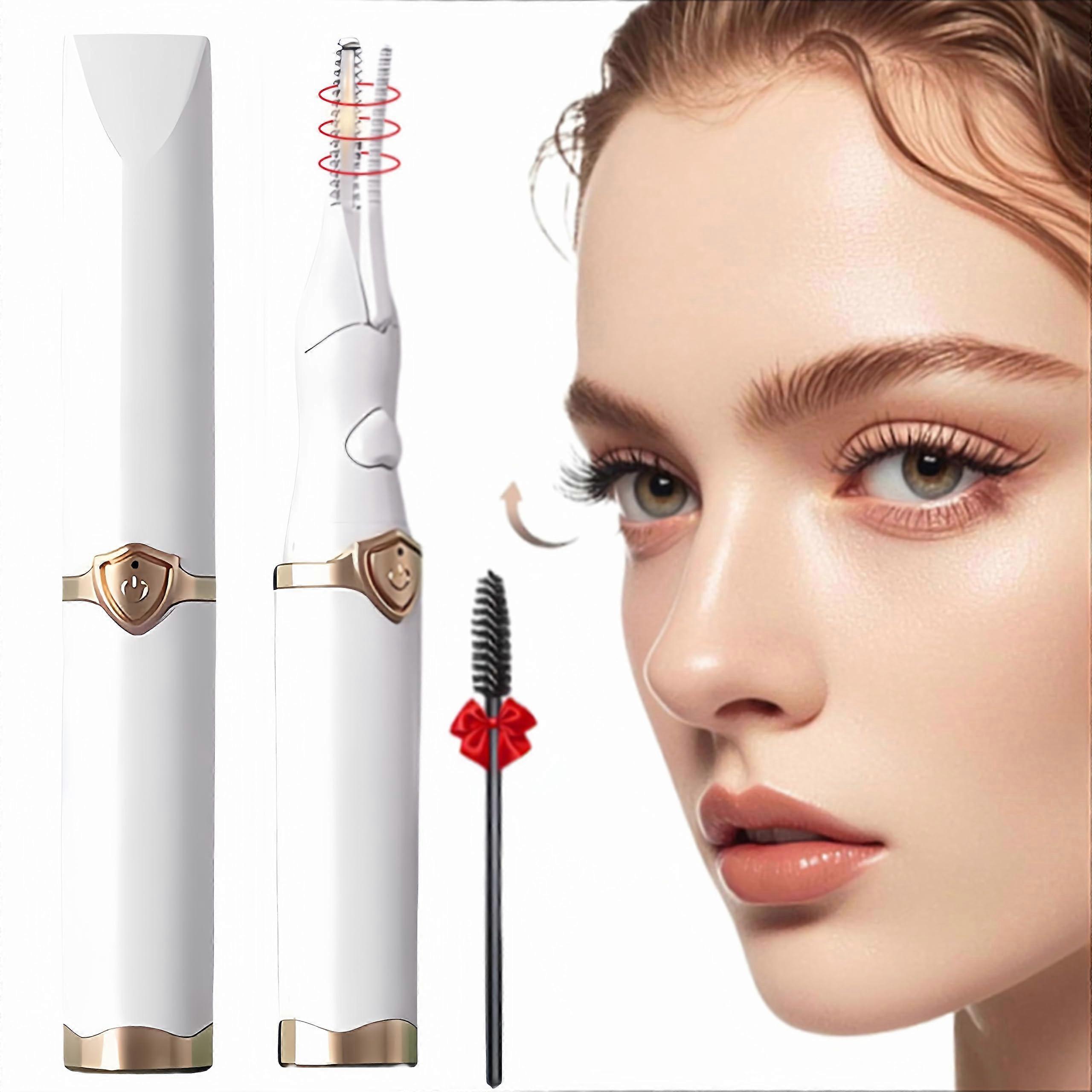 USB Rechargeable Heated Eyelash Curler with 3 Temperature Modes, Rapid Heating and 24H Curl