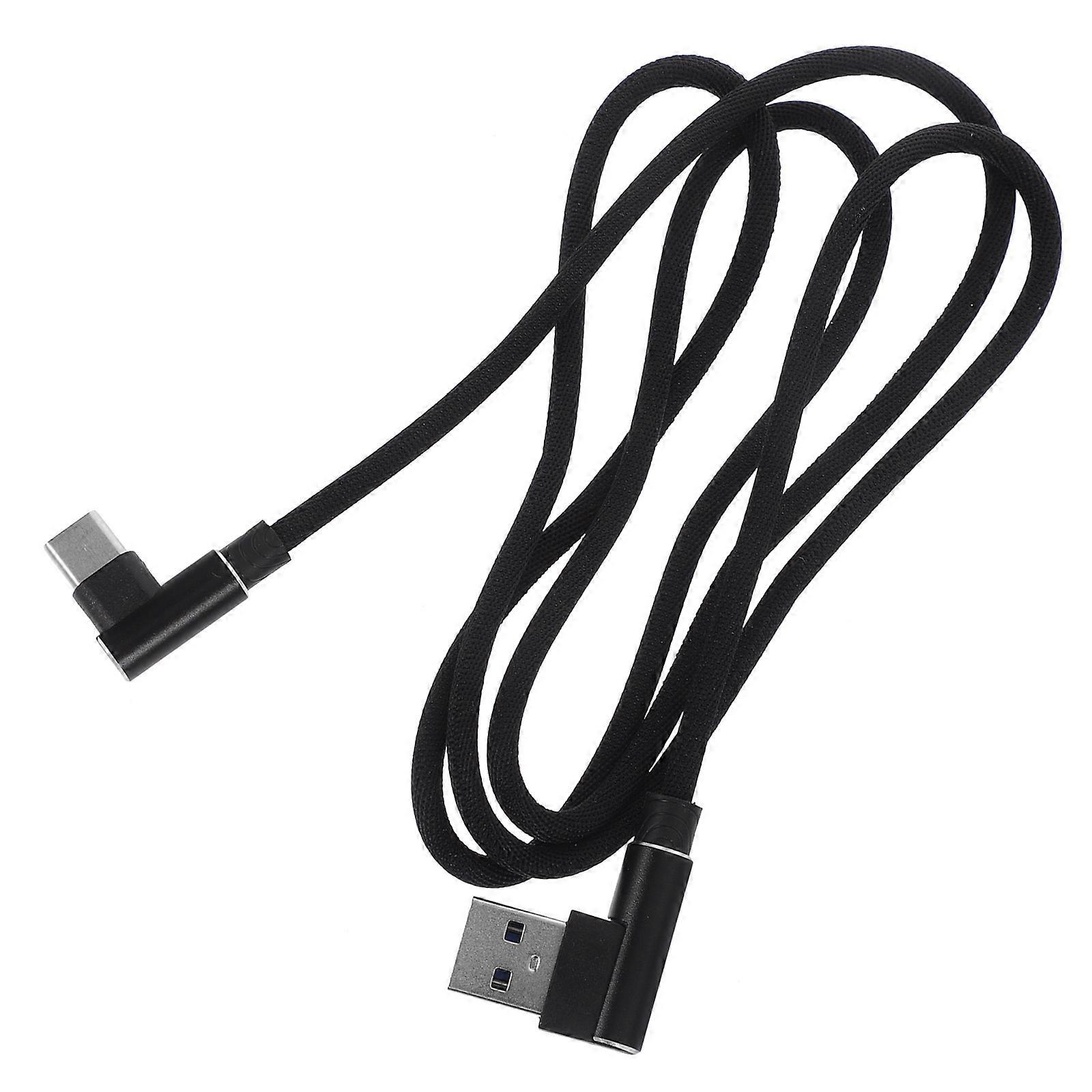 Fast Charge Double Elbow USB Type C Cable with Metal 2.4A for Galaxy S9 Note 8