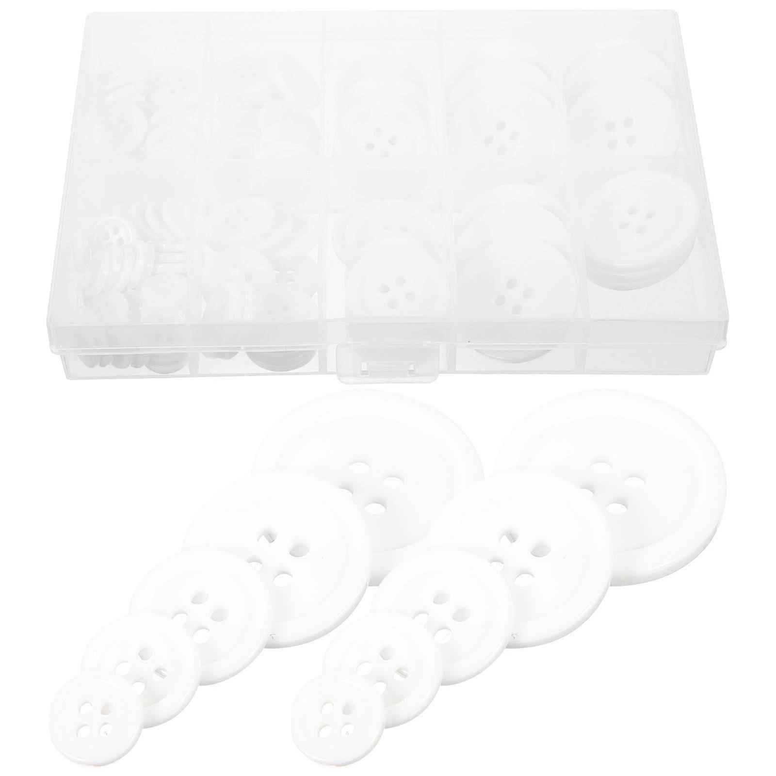 Round Resin Buttons for Sewing Clothes Suitable for DIY Projects 100Pcs