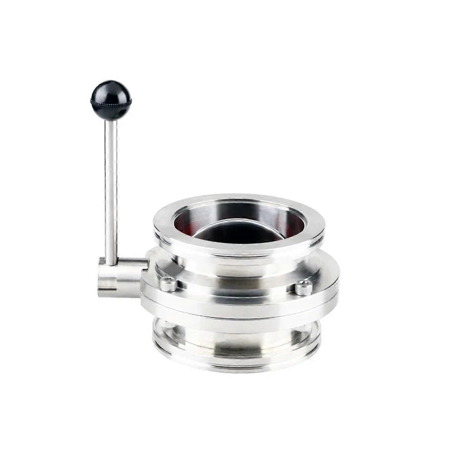 Vacuum Butterfly Valve ISO63 ISO80 ISO100 Stainless Steel with LeakProof Seal and Quick Control