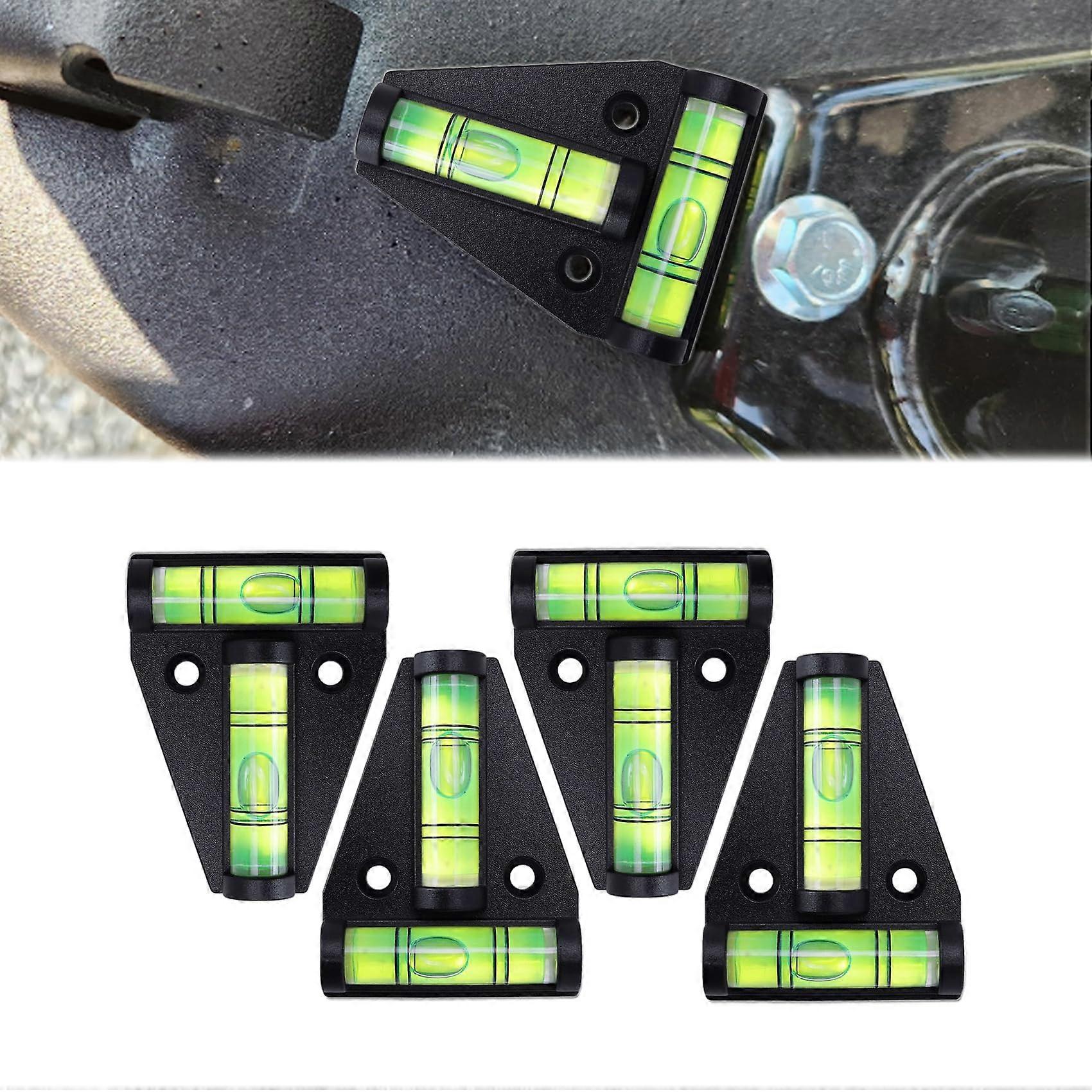 4PCS Magnetic RV Level with Screws, DualDirection TShaped Camper Level for Travel Trailers