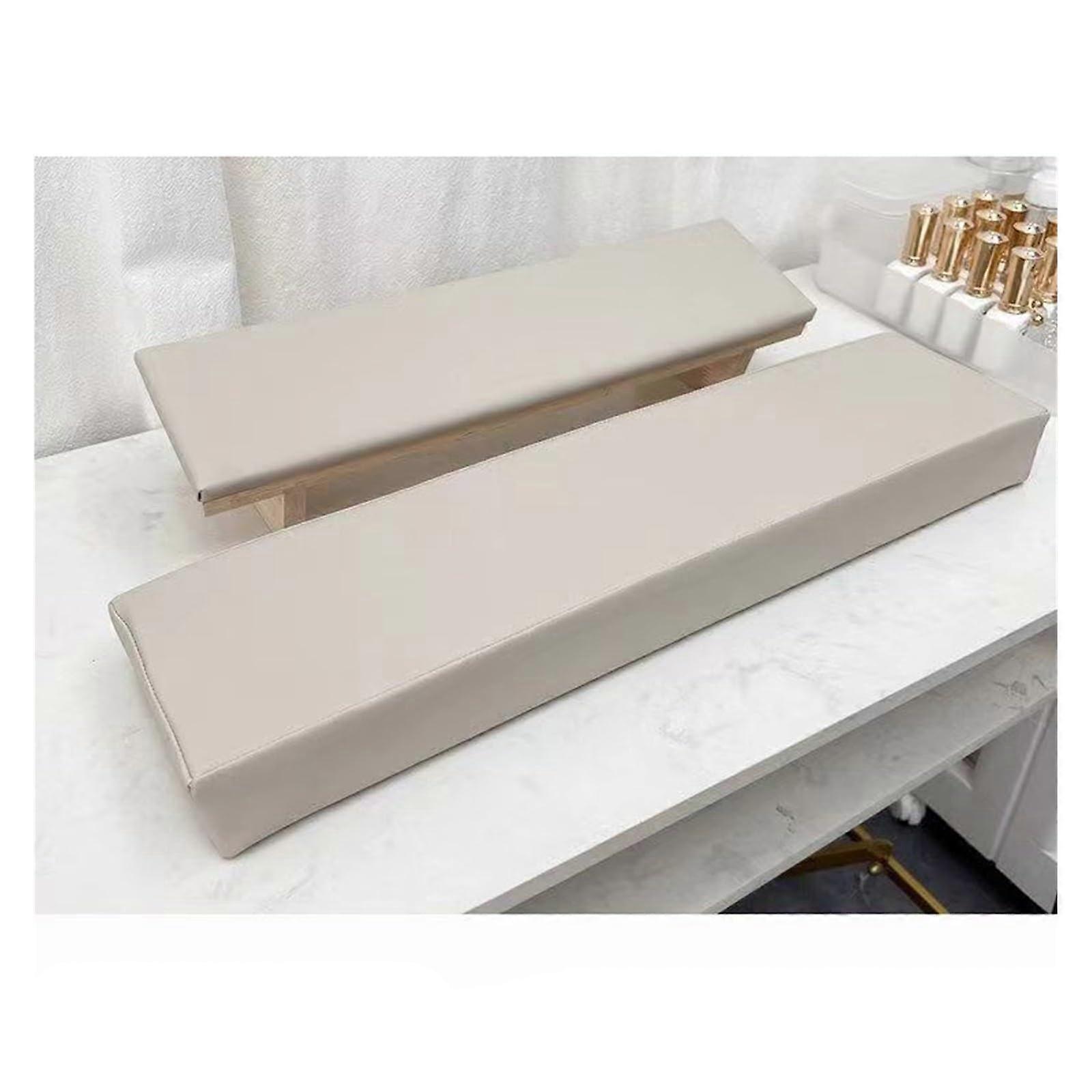 Solid Wood Nail Arm Rest Cushion Set with Ergonomic Hand Support and Easy Clean Surface 2Pcs